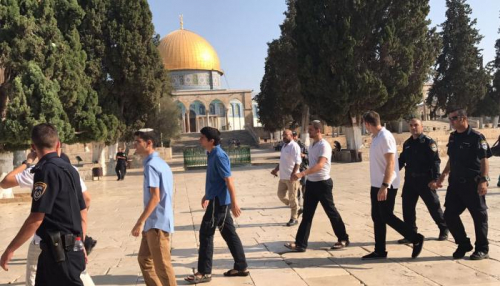 عشرات المستوطنين الإسرائيليين يجددون اقتحامهم للمسجد الأقصى