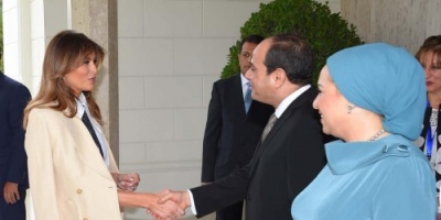 السيسي لقرينة ترامب : مصر حريصة على تعزيز علاقات الشراكة بين البلدين