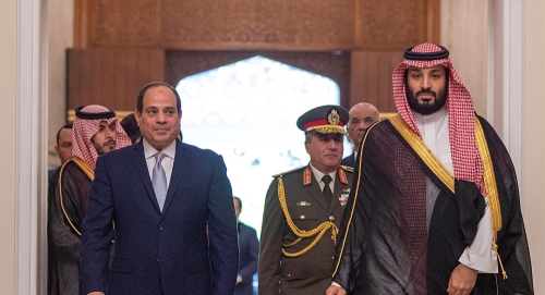 ماذا قال ولي العهد السعودي للسيسي في ختام زيارته إلى مصر