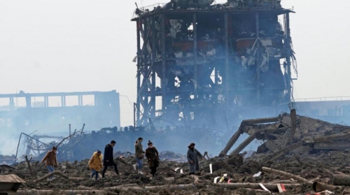 #العثور على ناجٍ بعد 40 ساعة من انفجار مصنع# كيماويات بالصين