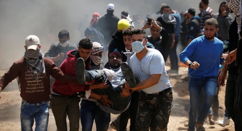 #فلسطين : 277 شهيدا و30 ألف مصاب خلال عام مسيرات# العودة