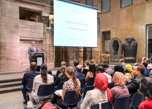 وزير الآثار يفتتح المؤتمر الدولي لشباب علماء المصريات 2019 بلايدن بهولندا
