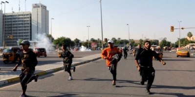 العراق ... قوات الأمن يعيد فتح ميناء أم قصر بعد تفريق محتجين
