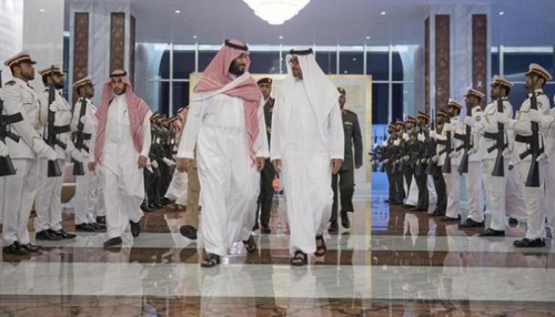 الإمارات ... محمد بن زايد يستقبل محمد بن سلمان لدى وصوله إلى أبوظبي