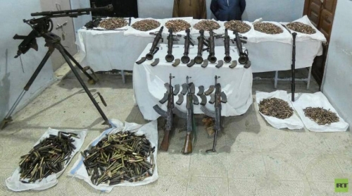 ضبط ترسانة ضخمة من الأسلحة لدى أحد المواطنين في صعيد مصر «صورة»