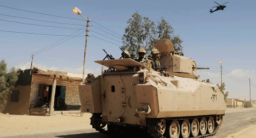 مصر .. الجيش يعلن مقتل مقتل 19 مسلحا إرهابيا شديد الخطورة في سيناء