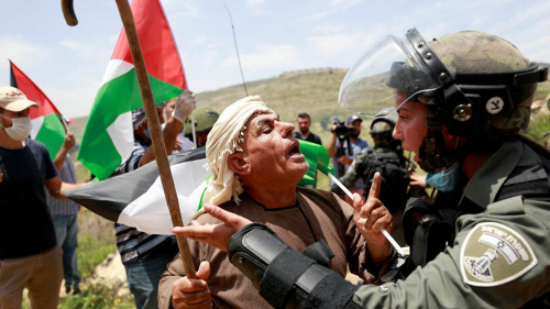 ضد خطة الضم الإسرائيلية تظاهرات في الضفة الغربية المحتلة 