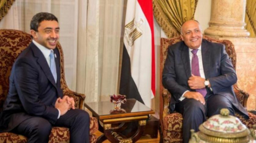 بن زايد و شكري يدينان تعريض حياة المدنيين في ليبيا للخطر