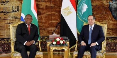 الرئيس السيسي يؤكد لنظيره الجنوب أفريقي رفض الإجراءات أحادية الجانب حول "سد النهضة"