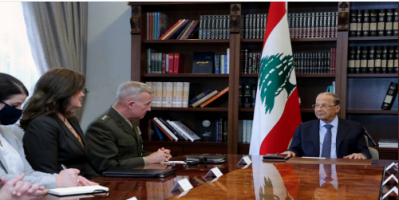 ميشال عون التقى مسؤولا عسكريا أمريكيا: لتطوير التعاون العسكري بين البلدين
