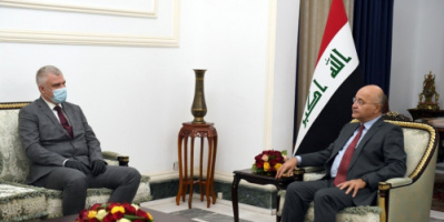 الرئيس العراقي والسفير الروسي يبحثان تخفيف التوتر في المنطقة