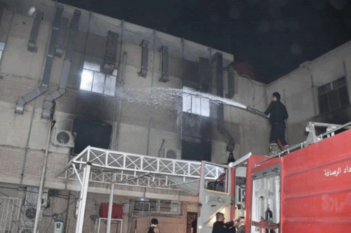 العراق: وفاة 23 شخصا على الأقل في حريق بمستشفى لمرضى كورونا ببغداد