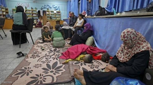 الأمم المتحدة: 47 ألف فلسطيني نزحوا إلى مدارس الأونروا بغزة