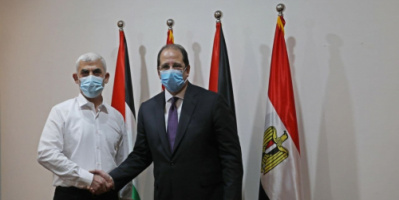 الوفد الأمني المصري برئاسة عباس كامل يصل لفندق "المشتل" لعقد اجتماع مع الفصائل الفلسطينية بغزة