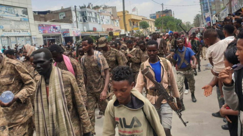 القوات الانفصالية الإثيوبية تكذب رئيس الحكومة وتعرض جيشا من الأسرى