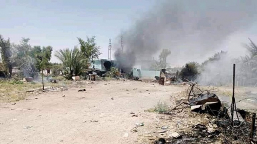 السلطات العراقية: الصواريخ التي استهدفت قاعدة عين الأسد حملت بشاحنة طحين (صورة)