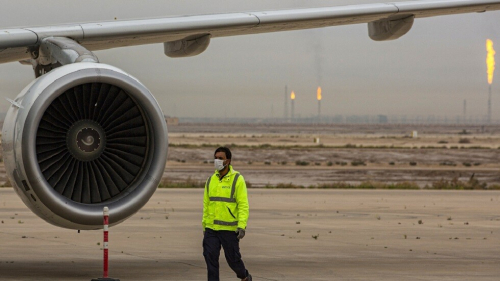 العراق.. إيقاف الرحلات الجوية في مطاري أربيل والسليمانية بسبب عاصفة ترابية