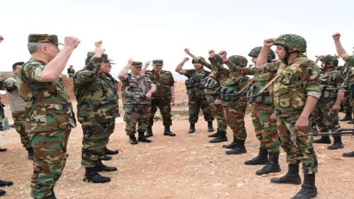 وزير الدفاع السوري في أول زيارة ميدانية له: "النصر على المشروع الإرهابي قريب"