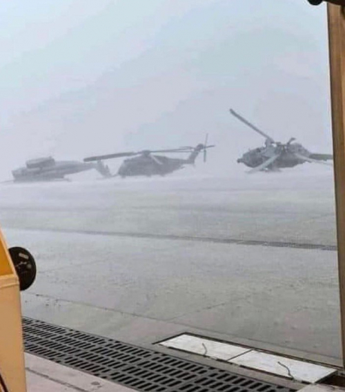 تضرر 10 مروحيات في قاعدة نورفولك البحرية الأمريكية جراء عاصفة ..صور