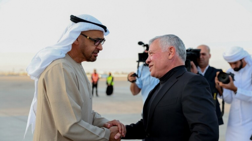 أبو ظبي.. عبد الله الثاني ومحمد بن زايد يبحثان العلاقات الثنائية والوضع في المنطقة