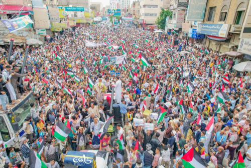 اليمن.. حشود مهيبة ومسيرات دعا لها المجلس الأعلى للمقاومة الشعبية دعماً للشعب الفلسطيني