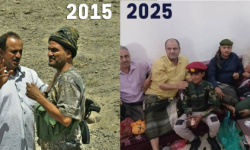 اللواء شلال شايع يزور رفيق دربه المناضل صلاح الشنفرة خلال زيارته الاعتيادية لمحافظة الضالع