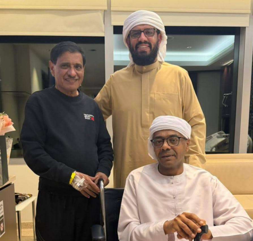 اللواء البحسني يستقبل هاني بن بريك ومسهور في أبوظبي ويؤكد ثبات خيار مكافحة الإرهاب