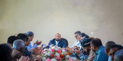 محافظ الضالع يباشر مهامه ويرأس اجتماعاً للمكتب التنفيذي في المحافظة