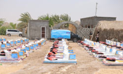 تعز: الوصول الإنساني تقدم مساعدات إغاثية غذائية وايوائية لمتضرري السيول والامطار في المخا