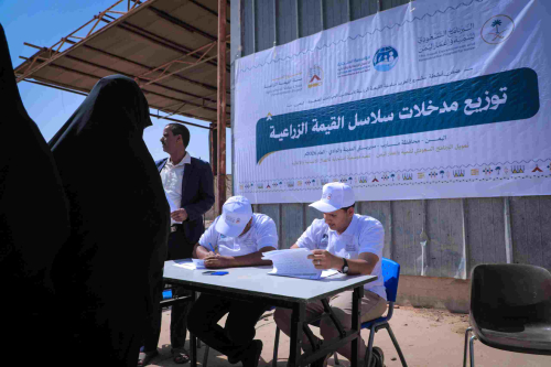 مأرب.. تدشين توزيع الأعلاف ودعم صغار المزارعين بتمويل سعودي